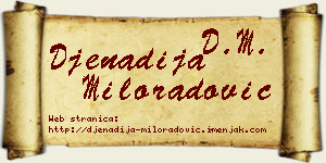 Đenadija Miloradović vizit kartica